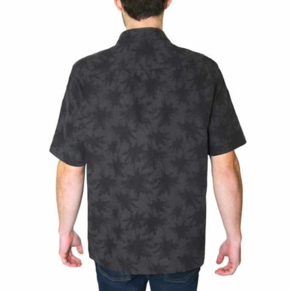 Nat Nast Short Sleeve Palm Trees Silk Blend Shirt… - Picture 3 of 6